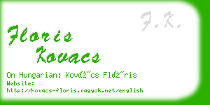 floris kovacs business card